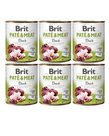 BRIT Pate&Meat Duck -  pâtée de canard - 6x800 g