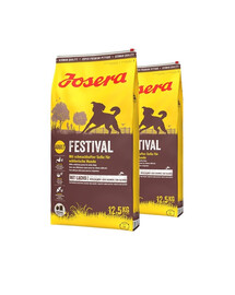 JOSERA Festival Pour les chiens adultes difficiles avec sauce 2x12,5kg