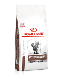 ROYAL CANIN Cat gastro intestinal moderate calorie feline - nourriture sèche pour chats souffrant de troubles gastro-intestinaux et d'une tendance à l'embonpoint - 2 x 400 g