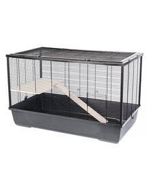 INTERZOO HARRY+WOOD ECO Cage à rongeurs 100 cm noir
