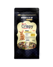 BIOFEED Royal Crispy Aliment de qualité supérieure pour lapins adultes 2 kg