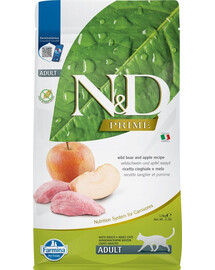 FARMINA N&D Boar & Apple Adult Cat 1.5 kg - Sanglier & Pomme pour Chat Adulte