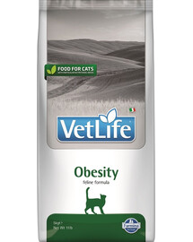 FARMINA Vet Life Obesity 5 kg - Nourriture vétérinaire pour chats adultes en surpoids