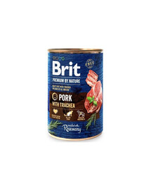 BRIT Premium by Nature - avec porc et traché pour chiens - 400 g