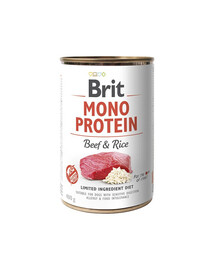 BRIT Mono Protein Beef & Rice 400 g nourriture monoprotéique viande de bœuf et riz