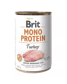 BRIT Mono Protein Turkey - nourriture monoprotéique dinde - 400 g
