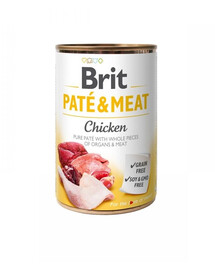 BRIT Pate&Meat chicken - pâtée de poulet pour chiens - 400 g