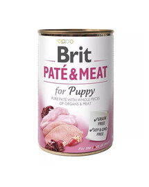 BRIT Pate&Meat puppy - pâtée pour chiots - 400 g