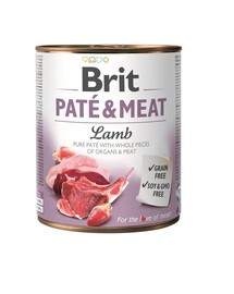 BRIT Pate&Meat lamb - Pâtée d'agneau pour chiens - 800 g