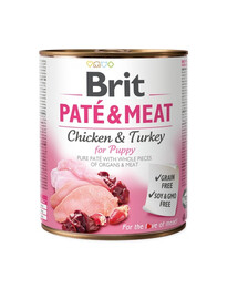 BRIT Pate&Meat puppy - pâtée pour chiots - 800 g
