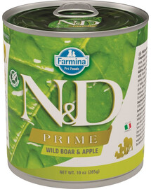 FARMINA N&D Dog prime boar&apple - sanglier & pommes - 285 GR