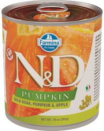 FARMINA N&D Pumpkin Dog boar & apple - Potiron, sanglier & pommes - 285 g
