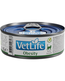 FARMINA Vet Life Obesity - 85g - nourriture diététique pour chats en cas de perte de poids excessive