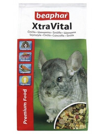 BEAPHAR XtraVital Chinchilla Nourriture pour chinchillas 1 kg
