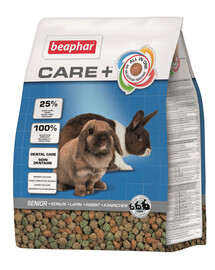 BEAPHAR Care+ Rabbit Senior - 1,5 kg - Nourriture sèche pour lapins âgés