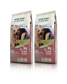 BEWI DOG Mini Sensitive Pour les chiens de petite race à l'agneau et au millet 2x12,5 kg