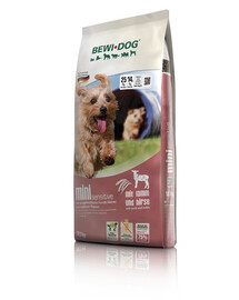 BEWI DOG Mini Sensitive - nourriture complète pour chiens de petites races - 12,5 kg
