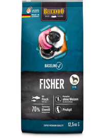 BELCANDO Baseline Fisher Adult Aliments secs avec poisson pour chiens adultes 2x12,5 kg