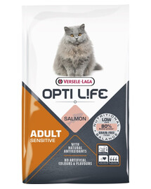 VERSELE-LAGA Opti Life Cat Adult Sensitive Salmon 7.5 kg pour les chats adultes sensibles