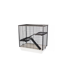 INTERZOO Frodo + Plastic Cage à rongeurs 78 cm gris chaud