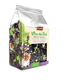 VITAPOL Vita Herbal Fleur de mauve pour rongeurs et lapins 15g
