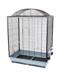 INTERZOO Nicola XL Cage à oiseaux 78 cm grise