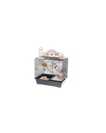 INTERZOO Rocky + terrasse Cage à hamster 42 cm beige