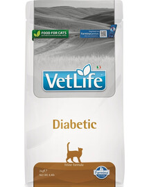 FARMINA Vet life Diabetic Cat 2 kg - pour chat diabétique