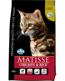 FARMINA MATISSE poulet et riz 1,5 kg pour chats adultes