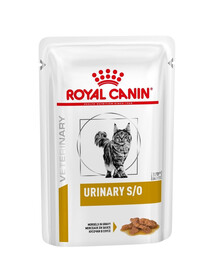 ROYAL CANIN Veterinary Diet Feline Urinary S/O 85 g x 24 nourriture humide pour chats adultes souffrant de troubles des voies urinaires inférieures