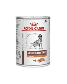 ROYAL CANIN Veterinary Gastrointestinal - Pâtée à teneur réduite en matières grasses pour les chiens souffrant de troubles gastro-intestinaux - 12 x 420 g