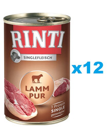 RINTI Singlefleisch Lamb Pure Agneau monoprotéine 12x400 g