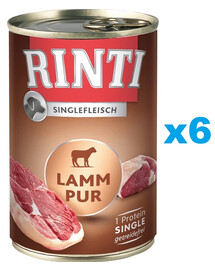 RINTI Singlefleisch Lamb Pure - agneau monoprotéinée - 6x400 g