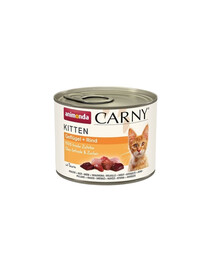 ANIMONDA Carny Kitten 200 g Volaille et Bœuf pour chatons