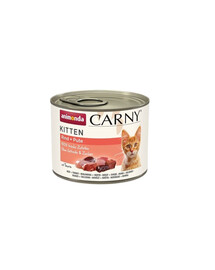 ANIMONDA Carny Kitten Beef&Turkey 200 g Bœuf & Dinde pour chatons
