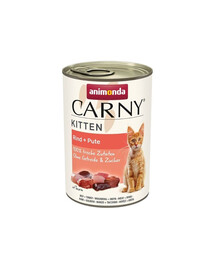ANIMONDA Carny Kitten Beef&Turkey 400 g Bœuf & Dinde pour chatons