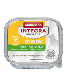 ANIMONDA Integra Sensitive Dinde et Pommes de terre 100 g - pour chats avec problèmes digestifs