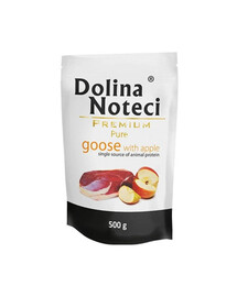DOLINA NOTECI Premium Pure - Oie avec pomme pour chiens adultes - 500g