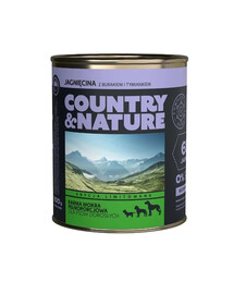 COUNTRY&NATURE Aliment sans céréales avec agneau 800 g