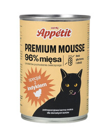 COMFY APPETIT PREMIUM Mousse - à la dinde pour les chats - 400 g