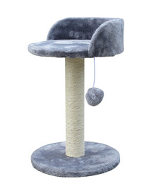 KATIDO Griffoir avec lit pour chat 47 cm gris-bleu