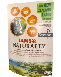 IAMS Naturally Sachet pour chats âgés au agneau de Nouvelle Zélande en sauce