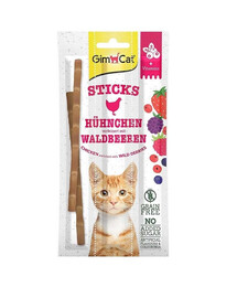 GIMCAT Sticks Chicken&Wild Berries Bâtonnets de poulet et de baies 3pc