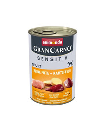 ANIMONDA Grancarno Sensitive dinde avec pomme de terre 400 g