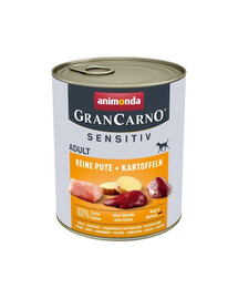 ANIMONDA Grancarno Sensitive dinde avec pomme de terre 800 g