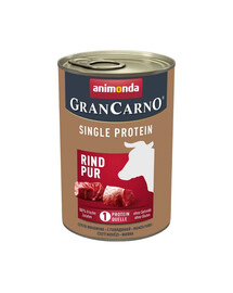 ANIMONDA GranCarno Single Protein Adult Beef pure bœuf pour chiens adultes 400 g