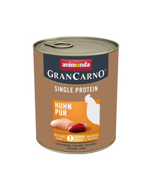 ANIMONDA GranCarno Single Protein Adult Chicken Pure Poulet pour chiens adultes 800 g