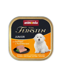 ANIMONDA Vom feinsten puppy volaille + cœurs de dinde 150 g