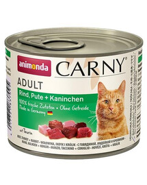 ANIMONDA Carny 200 g Boeuf, dinde, lapin