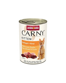 ANIMONDA Carny Kitten Poultry&Beef 400 g Volaille & Bœuf pour chatons